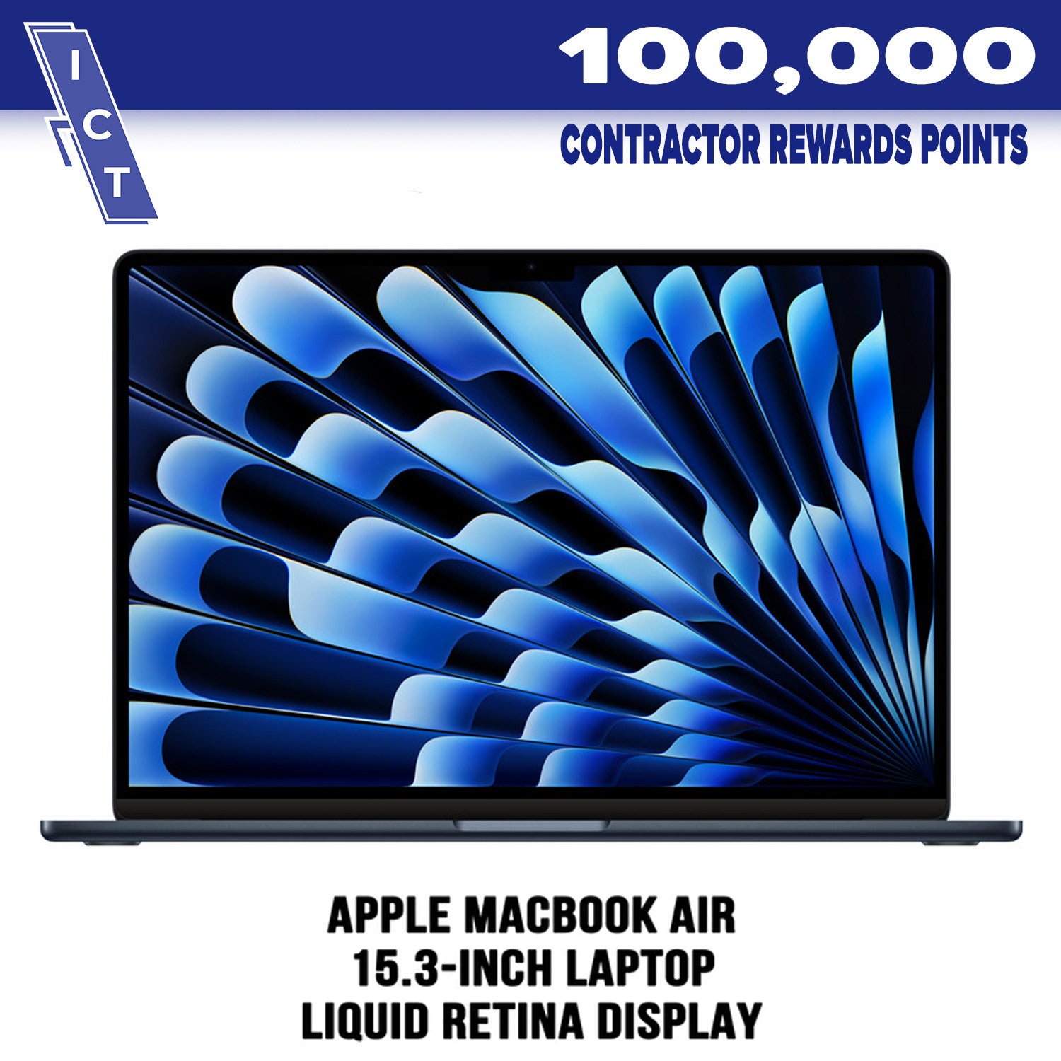 Apple Macbook Air prize for 100000 points