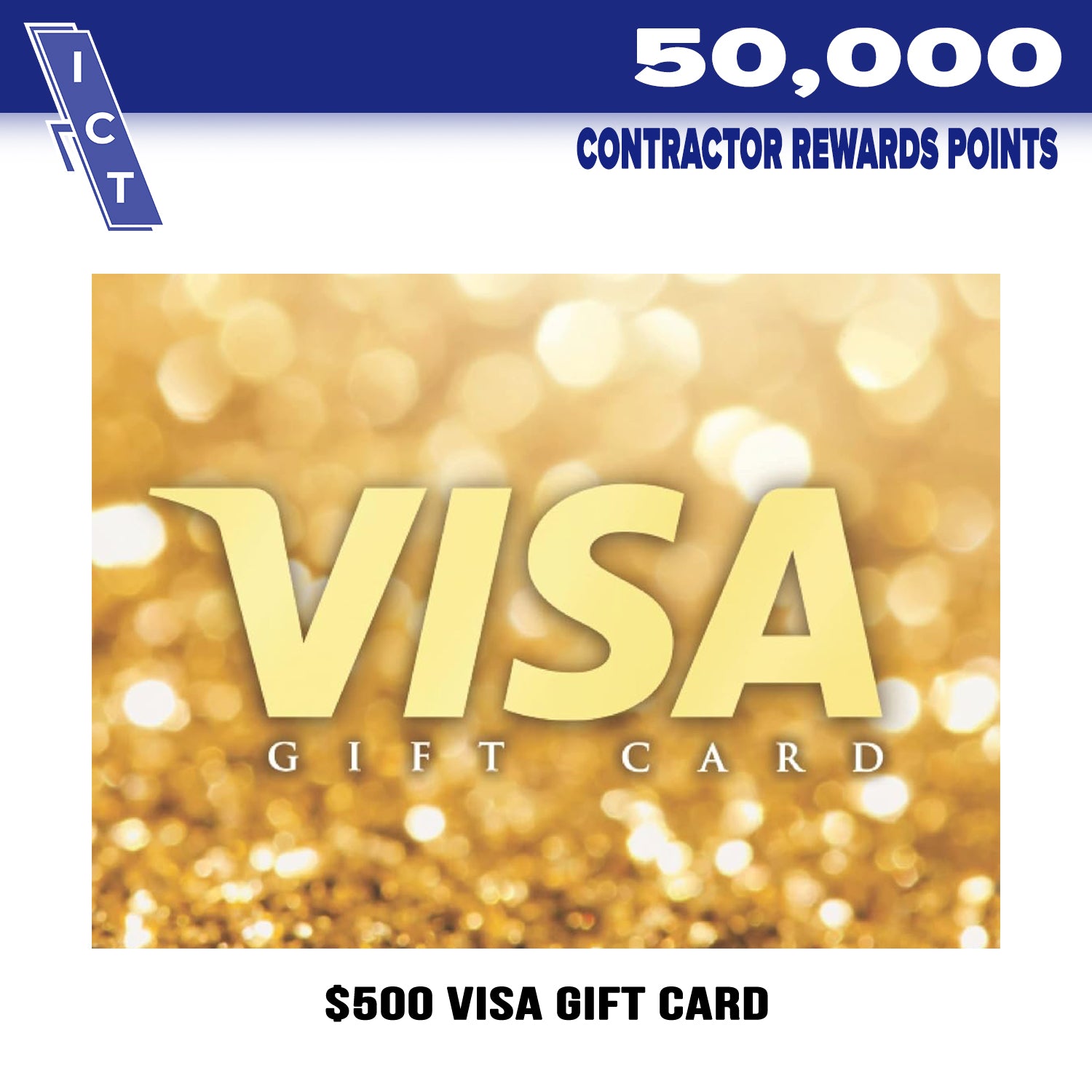 $500 Visa gift card prize for 50000