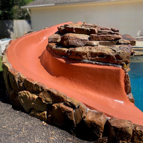 Concrete water slide