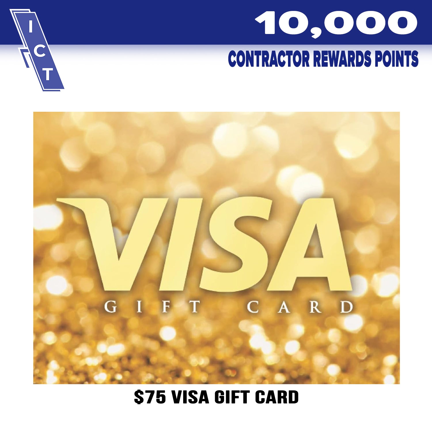 $75 Visa gift card for 10,000 points