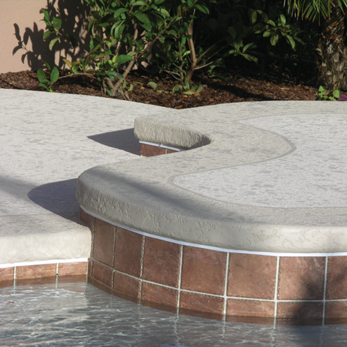 Concrete pool deck