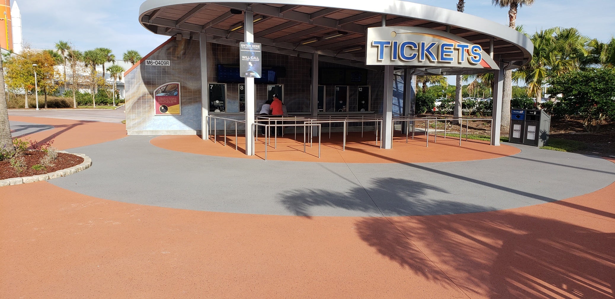 Ticket booth at an attraction