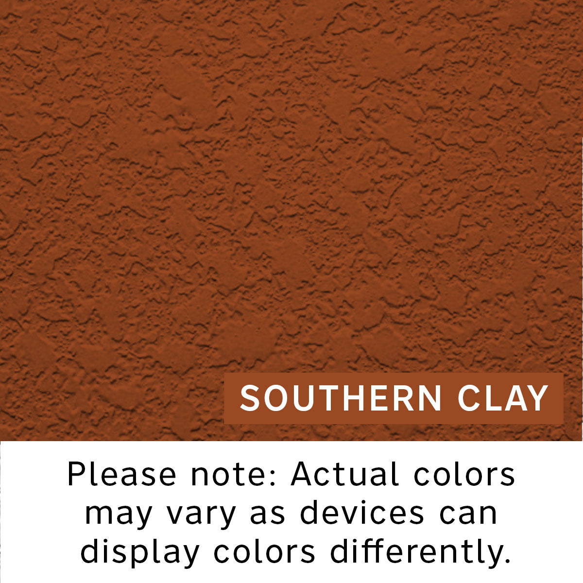 Textured color swatch for Southern Clay