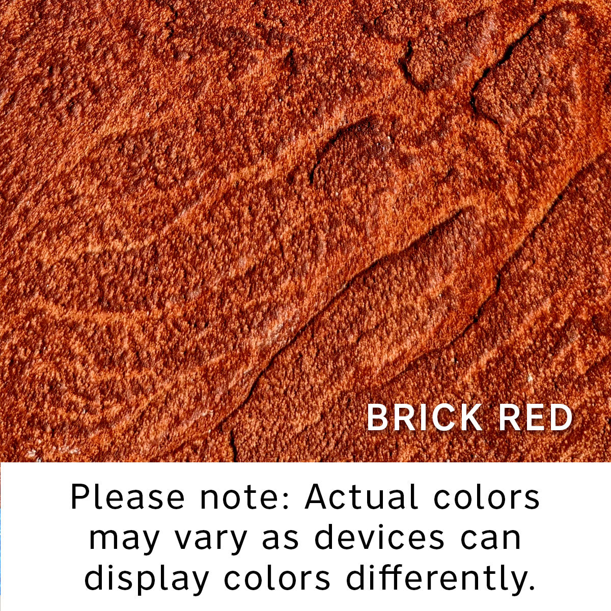 Brick red color swatch